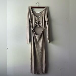 NWT‎ all in favor midi long sleeve dress size L